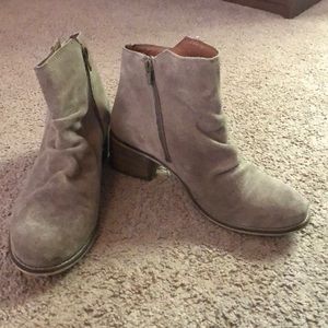 Suede ankle boots